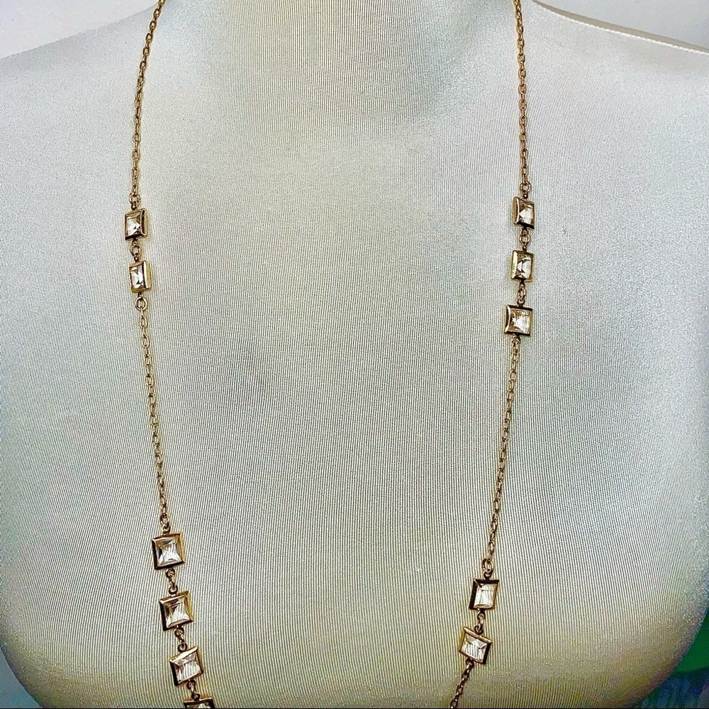 Vintage J.Crew Runway Couture Crystal Necklace - Picture 5 of 11